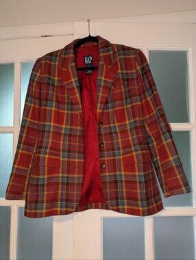 Vintage Gap Blazer In Plaid
